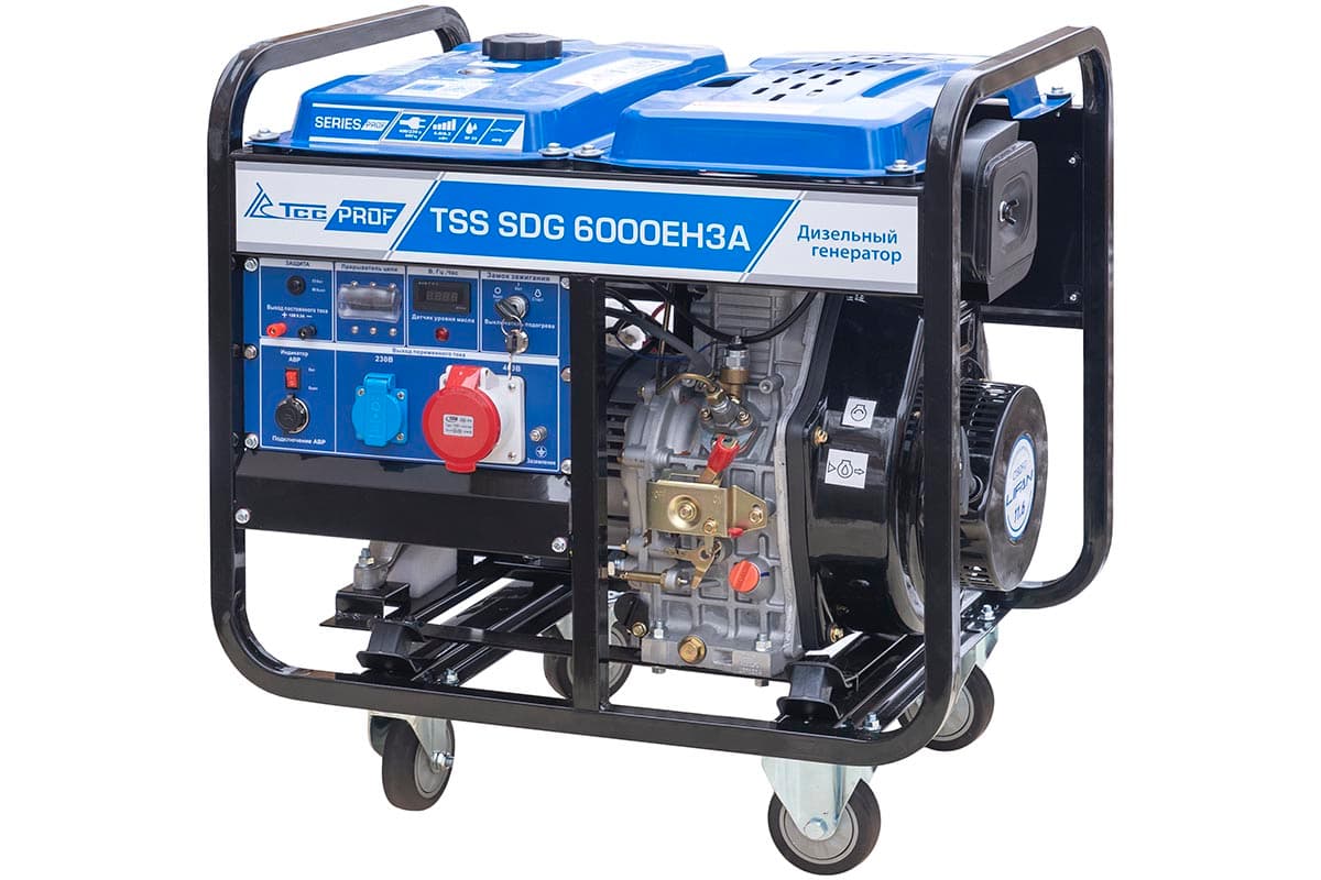 Дизель генератор TSS SDG 6500EH3A